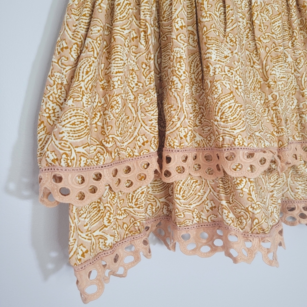 *SOLD* ANTHROPOLOGIE LET ME BE Eyelet Swing Ruffle Sleeveless - Picture 9 of 11